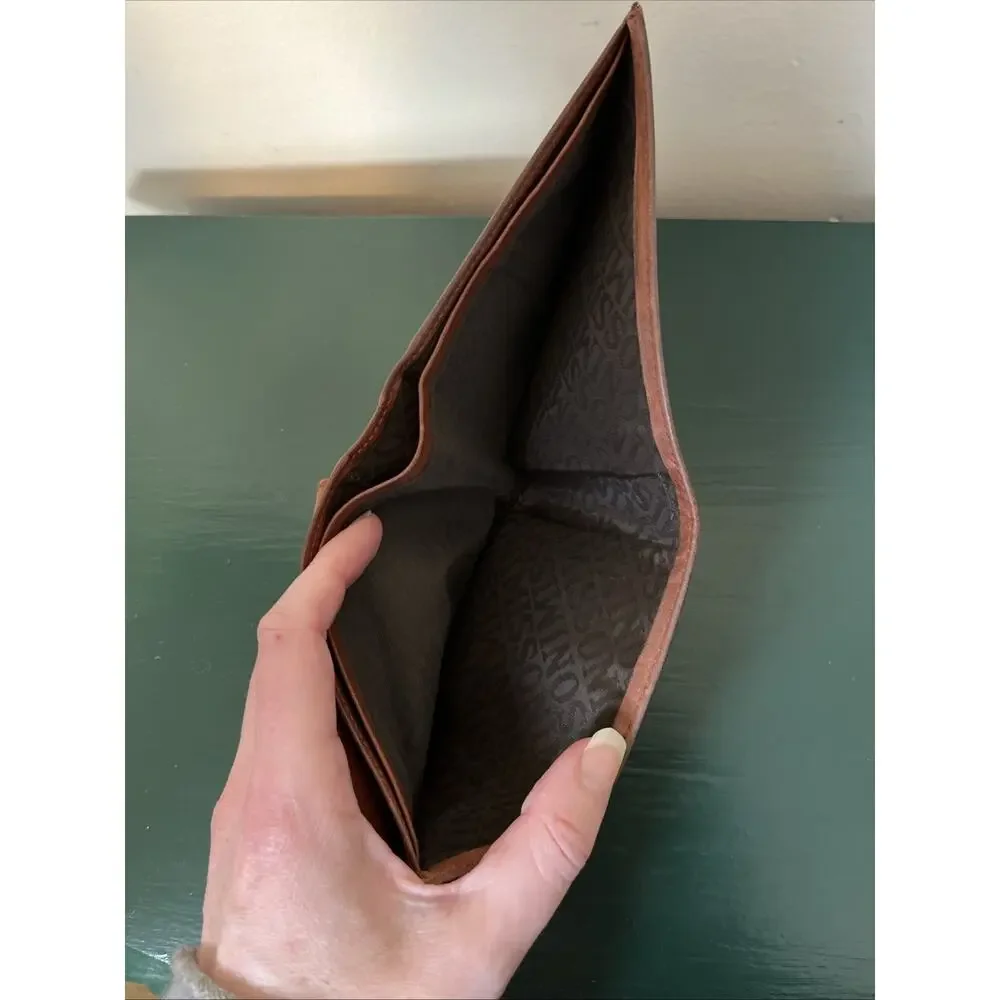 Missoni Italy Brown Genuine Leather Vintage Men’s Bifold Wallet
